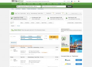 Comparing cheap flights